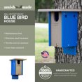 thumbnail image 2 of HomeStock Gothic Grandeur Blue Bird House, Mountable, 2 of 7