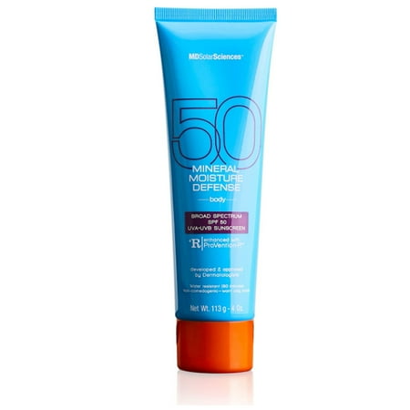 MDSolarSciences Mineral Moisture Defense, Zinc Oxide, SPF 50 Sunscreen, 4 oz