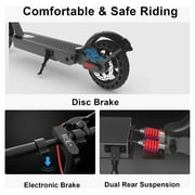 Hiboy Electric Scooter, 350W Motor S2 Electric Scooters for Adults 220lbs, 8.5 Solid Tires 17 Miles Long Range 19 MPH Speed, Portable Folding Kick E-Scooter Urban Commuter