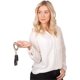 thumbnail image 3 of Silicone Key Ring Bracelet, Women Beaded Bangle Keychain Wristlet Leather Tassel, 3 of 4