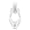 White, variant on Riousery Resin Thinker Statue Abstract Thinker Figure Style Decoration for Living Room Office Book Shelf White Left Pose (7.1 inches / 18 cm)