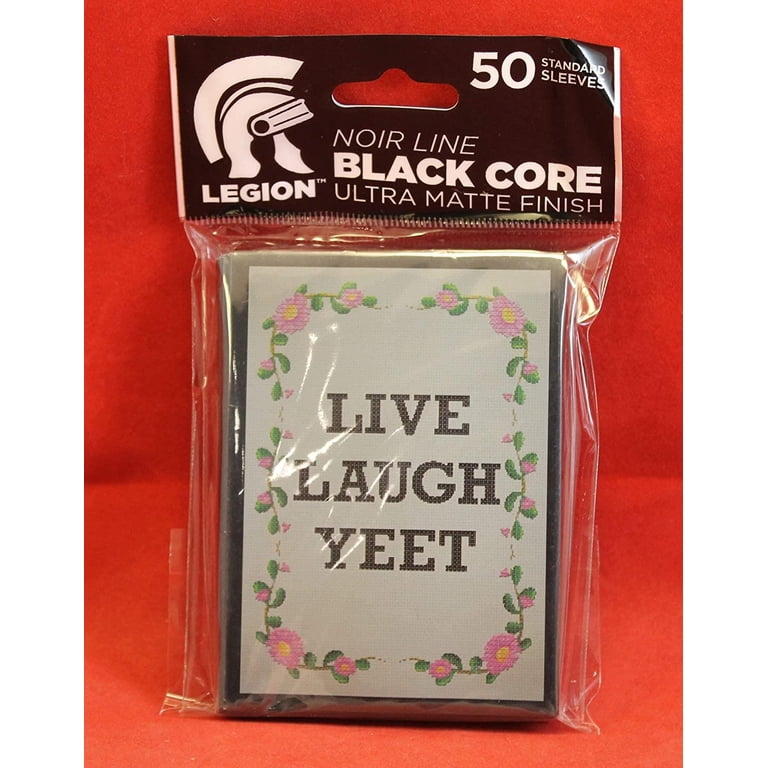 legion card sleeves review | Red Reviews Matte Finish with Matte front Live Laugh Yeet Deck Protector