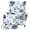 Blue Hibiscus Flower Tropical Leaf, variant on SEANATIVE Wingback Chair Protector 2 Piece Stretch Wing Chair Slipcovers Spandex Armchair Covers Non-Slip Wing Back Sofa Cover Single Seat Sofa Couch Cover, Blue Hibiscus Flower Tropical Leaf