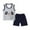 Grey, variant on Futezty Toddler Boys Clothes Summer Outfit Sets, Boys Girls Short Sleeve Independence Day 4 Of July Letter Printed Tops T Shirt Shorts Outfits