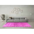 thumbnail image 3 of Ahgly Company Indoor Square Persian Pink Traditional Area Rugs, 5' Square, 3 of 4