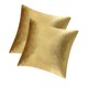 thumbnail image 1 of Funda de Almohada Yashi Terciopelo Dorado 18 x 18 pulgadas Juego de 2, 1 of 4