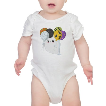 

Cute Ghost With Spooky Balloons Bodysuit Infant -Image by Shutterstock 18 Months