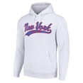 thumbnail image 2 of Men's Starter White New York Rangers Tailsweep Fleece Tri-Blend Pullover Hoodie, 2 of 3