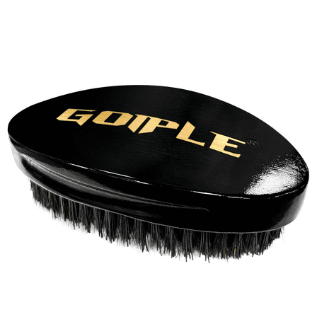 GOIPLE Oval Stylish Hair Brush for Men - Premium Boar Bristles for Frizz - Free Styling, Ideal for Styling, Smoothing & Scalp Care, Perfect for Beard Grooming & Hair Maintenance, Salon - Quality Tool