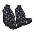 thumbnail image 2 of Yiaed Spaceships and Stars Print Car Seat Covers,Universal Auto Seats Protector Fits for Car,SUV Sedan,Truck,Automotive Seat Covers & Accessories-2 PCS, 2 of 9
