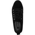 thumbnail image 2 of Aqua Womens Piper Canvas Fashion Platform Sneakers Black 6.5 Medium (B,M), 2 of 3