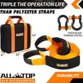 thumbnail image 4 of Kit de recuperación Tow Strap ALL-TOP de 3 cm x 9 m, 15.875 kg de nailon, 4 of 6