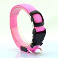 thumbnail image 3 of Collar para perro con luz LED que brilla y antipérdida, cinturón de seguridad nocturno, rosa, talla L, 3 of 5