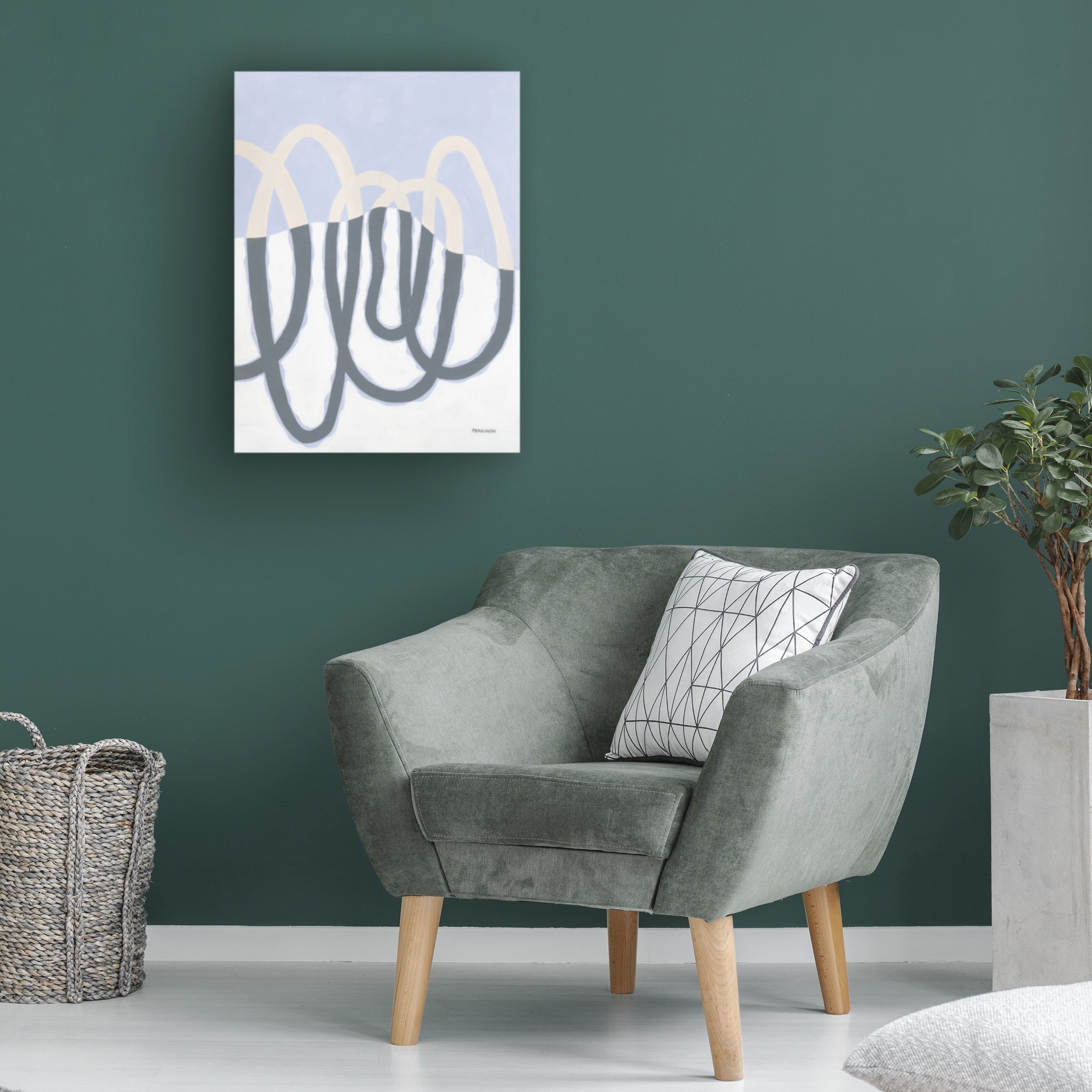 Kathy Ferguson 'Loops II' Canvas Art