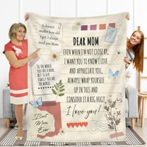 Gifts for Mom - Mothers Day, Christmas, Birthday Gifts for Mom from Daughter, Son, Mama, Mother Gifts, Presents for Mom, Bonus Mom, Mother in Law, Stepmom - Fleece Throw Blankets 50x60 in