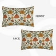 thumbnail image 2 of Boho Throw Pillow Covers 12x20 Set of 2, Yellow Orange Fun Cute Mushrooms Retro Decorative Outdoor Pillow Covers 70s Vintage Floral Linen Farmhouse for Couch Sofa Summer Home Decor, 2 of 5
