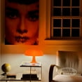 thumbnail image 5 of SUGARMOM Orange Mushroom Lamp - Retro Nesso Table Lamp with Remote That Works Up to 65ft Away - Dimmable Orange Lamp - Mid-Century 70s Funky Lamp for Desk (Orange), 5 of 5