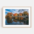 thumbnail image 2 of Bow Bridge Autumn 03 - Manhattan New York Photography Bridge Autumn Scenic Nature Landscape Waterfall Architecture Unframed Wall Art Print 4 x 6 inches, 2 of 7