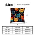 thumbnail image 5 of Cat Bed Pillow Covers Set - 2 Decorative Throw Pillow Patterns - Available in 16x16, 18x18, and 20x20 Inches for Any Occasion - Decorative Pillows, Bed Pillow, 5 of 6