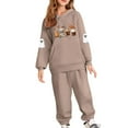 thumbnail image 3 of MKOSPLRT Kids Sweatsuits 2 Piece Halloween Outfits 5-14Y Warm Fall Hoodies Cinch Bottom Jogger Sweatpants Funny Graphic Tracksuits, 3 of 6