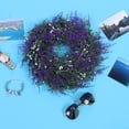 thumbnail image 3 of Corona de flores artificiales, flor artificial de plástico, decoración de boda, flor artificial, tecnología avanzada, 3 of 8
