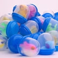 thumbnail image 3 of Vending Machine Capsules - 1.1 Inch Tiny Frosty Clear-Colored Acorn Capsules - 30 Pcs Empty Toy Capsules - Plastic Capsules for Toys - 28 mm Prize Machine Capsules - Small Colored Containers, 3 of 8