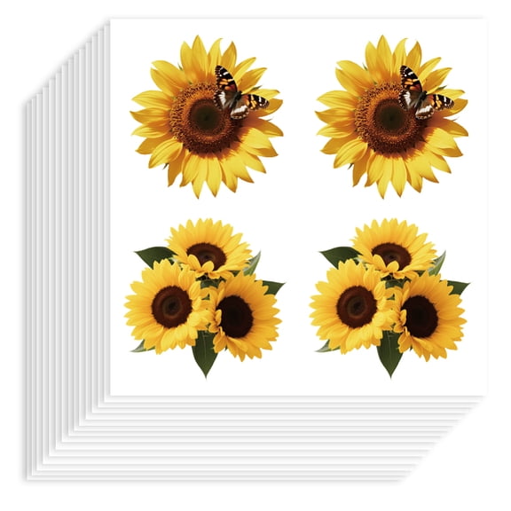 80Pcs Sunflower Stickers