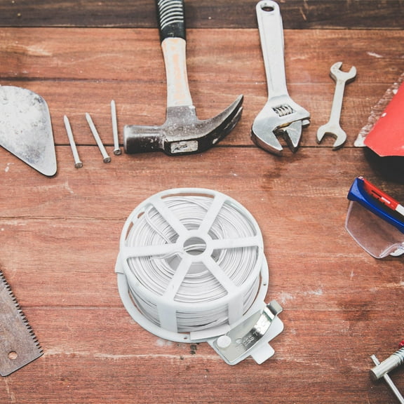 LEORX 2Pcs Soft Ties for Plants Garden Tie White for Effective Plant Support