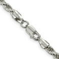 thumbnail image 3 of Auriga 925 Sterling Silver 3.5mm Diamond-cut Rope Chain Necklace 20inch for Women, 3 of 6