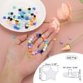 thumbnail image 2 of Cuentas de estrella de acrílico Uxcell, 400 Pcs cuentas de pulsera de amistad en forma de estrella, blancas, 2 of 5