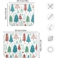 thumbnail image 3 of FREEAMG Christmas Trees Dish Drying Mat Tableware Absorption Water Mats Home Decoration Drying Pad for Kitchen Countertop-16X18 Inch, 3 of 7