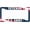 VETERAN, variant on Veteran US Army License Plate Frame Veterans Day Car Plates Frames Blue Red White Flag Auto Decorative Accessories Aluminum Tag with Screw for Women Men (Blank)