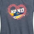 thumbnail image 3 of Hot Wheels - Valentine's Heart Crusher - Women's Short Sleeve Graphic T-Shirt, 3 of 5
