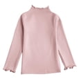 thumbnail image 3 of XEGLSBU Girls Shirts Size 6 Pack Soft Girls Long Sleeve Top Cozy Brushed Tee for Toddler and Kid Casual Wear Pink Size 9-10 Years, 3 of 4