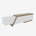 thumbnail image 6 of Zonas 71'' Modern TV Stand Console Table Entertainment Center for Up to 65'' TVs White Walnut Finish, 6 of 7