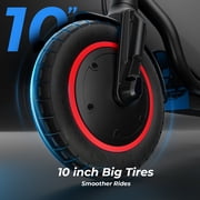 iScooter 500W Electric Scooter for Adults, Max 22Mph & 23Miles, 10 Pneumatic Tire, Foldable Commuting E-Scooter with APP Control, Black