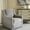 Grey, variant on Swivel Armchair - Grey Fabric, Solid Wood Frame, High Foam, 360° Rotating Black Metal Base For Versatility Chair Fabric Upholstery, Strong High Density Durability