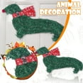 thumbnail image 2 of Sausage Dog Wreath Artificial Branches Green Leaves Garland For Front Door Seasonal Wreath Wall Door Hanger For Christmas Garland Home Outdoor Garden Decoration, 2 of 6