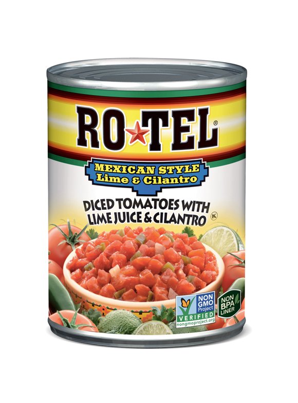 Rotel Mexican Style Diced Tomatoes, Lime Cilantro Green Chili 10 oz