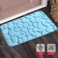 thumbnail image 4 of Matón de baño de color sólido Puerta absorbente antideslizante Adorno grande Decoración de la alfombra Niño Sala de estar Almohadillas suaves Accesorios Azul claro, 40x60 cm Methold HA009646-06, 4 of 6
