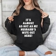 thumbnail image 2 of Jinhomg Womens Long Sleeve Oversized Sweatshirt Casual Loose Drop Shoulder Pullover Tops Lightweight Comfy Letter Print Spring Sweatshirts Black S, 2 of 6