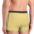 thumbnail image 5 of Disketp Yellow Gingham Men'S Boxer Briefs,Soft And Breathable Cotton Underwear With Comfortflex Waistband, 5 of 9