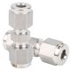 thumbnail image 3 of Adaptador de tubo de doble virola recto de ajuste de compresión de acero inoxidable 316 de 2 piezas (Ф6), 3 of 9