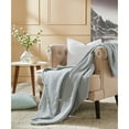 thumbnail image 4 of Better Trends All Season Full/Queen Size Blanket 100% Cotton Waffle Weave Blanket for Couch Lightweight & Breathable, Soft Blanket (90"x 90") Light Gray Janiya Collection, 4 of 4