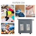 thumbnail image 2 of Rolling Slim Laundry Basket 2 Compartments with Universal Wheels and Handle Foldable Oxford Cloth Laundry Hamper Mesh Drawstring Dirty Clothes Organizer with 4 Support Rods 6 Sort Cards, 2 of 7