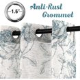 thumbnail image 2 of Natural Linen Blended Curtain Panels for Living Room/Light Reducing Linen Sheer Curtains 84 inch Length 2 Panels Set, 2 of 4