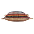 thumbnail image 2 of Laddha Home Designs Handwoven Braided Striped Cotton Throw Pillow Cover - 20" - Multicolored, 2 of 7