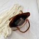 thumbnail image 2 of Bolso vagabundo de moda para mujer de paja para axilas de gran capacidad para regalo (marrón), 2 of 8
