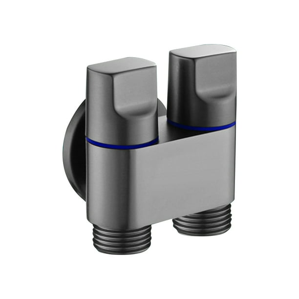 onlyliua ¡ Ofertas Del Día Liquidación Prime! Válvulas de Salida de Interruptores Dobles Grifo de Ducha de Bidé de Inodoro 2 Vías Accesorios de Baño Válvulas de Ángulo de Salida
