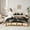 Beige Black, variant on jejeloiu Kawaii Wild Bear 7-Piece Bedding Comforter Set,Rustic Farmhouse Hunting King Bedding Sets,Nature Landscape Pine Tree Bed Sheets For Boys Kids,Breathable Home Decor Reversible